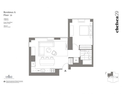 the floor plan of residence 4 floor 16
